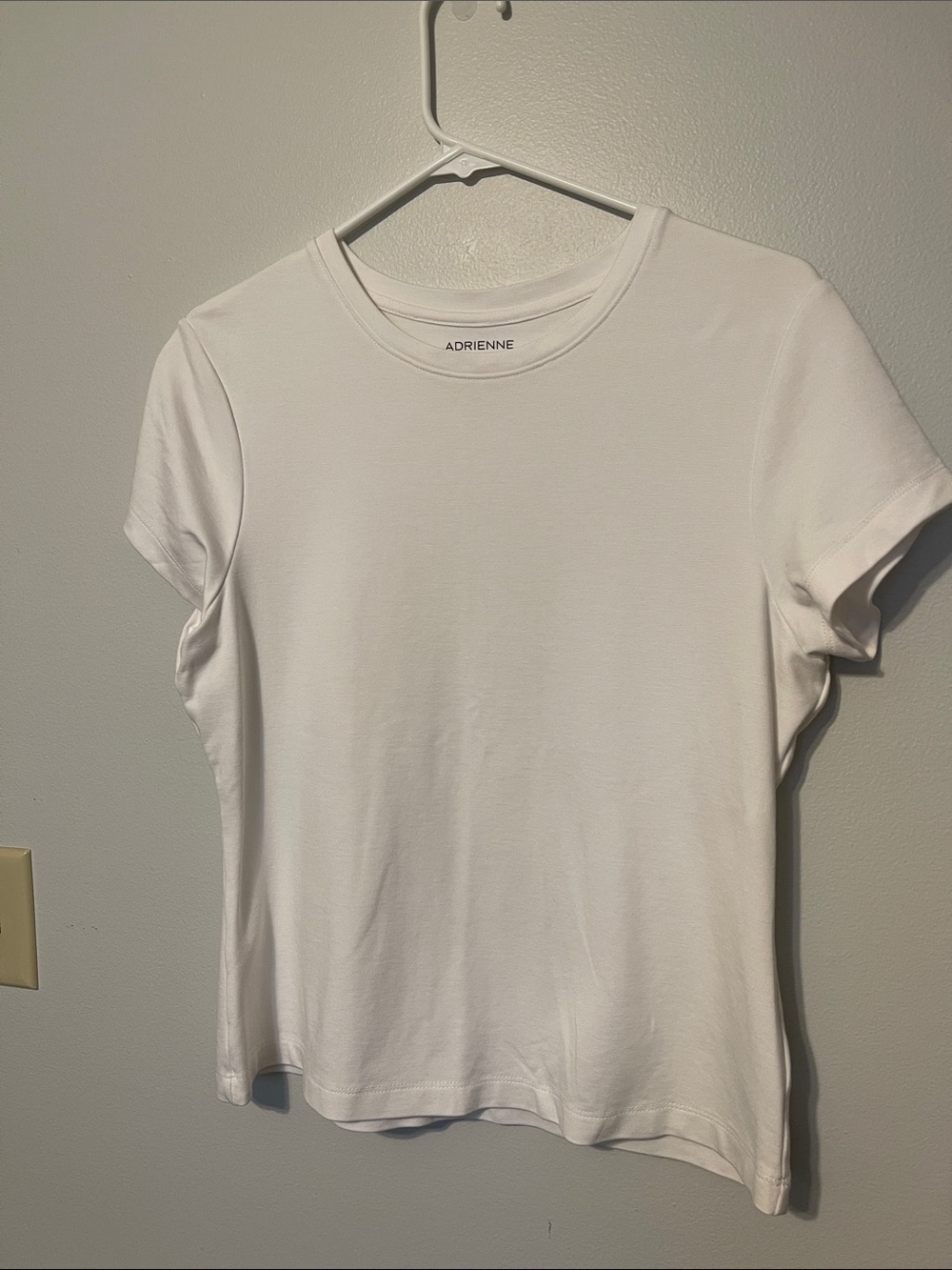 Adrienne Short Sleeve Crewneck Tee - White